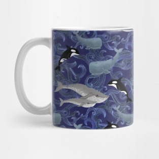 Beautiful Ocean Giants - purple Mug